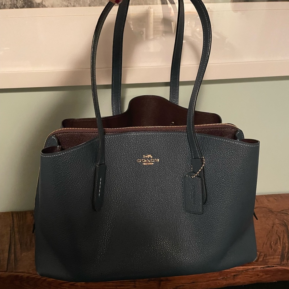 Peacock Coach Shoulder Bag